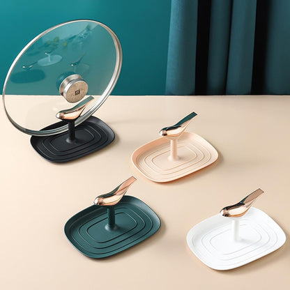 Poggiamestolo e supporto per coperchio pentola a forma di uccello con gocciolatoio supporto per utensili da cucina supporto per utensili da cucina gadget convenienza