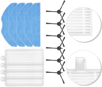 For Ezviz Vacuum Cleaning Essentials Replacement Filters, Mop Cloths & Side Brush Sets Available Now