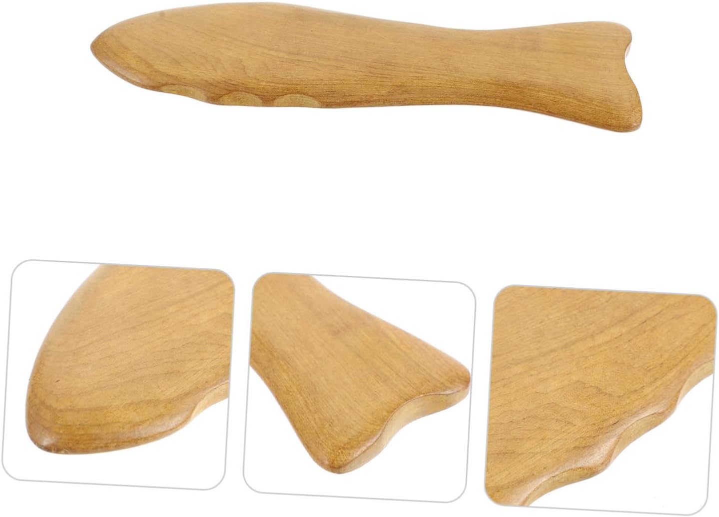 Healeved 1PC Natural Sandalwood Board Facial Care Scraping Plate for Skin Lifting Relaxation Aging Lightweight Portable Wooden Massage Tool for Home Travel