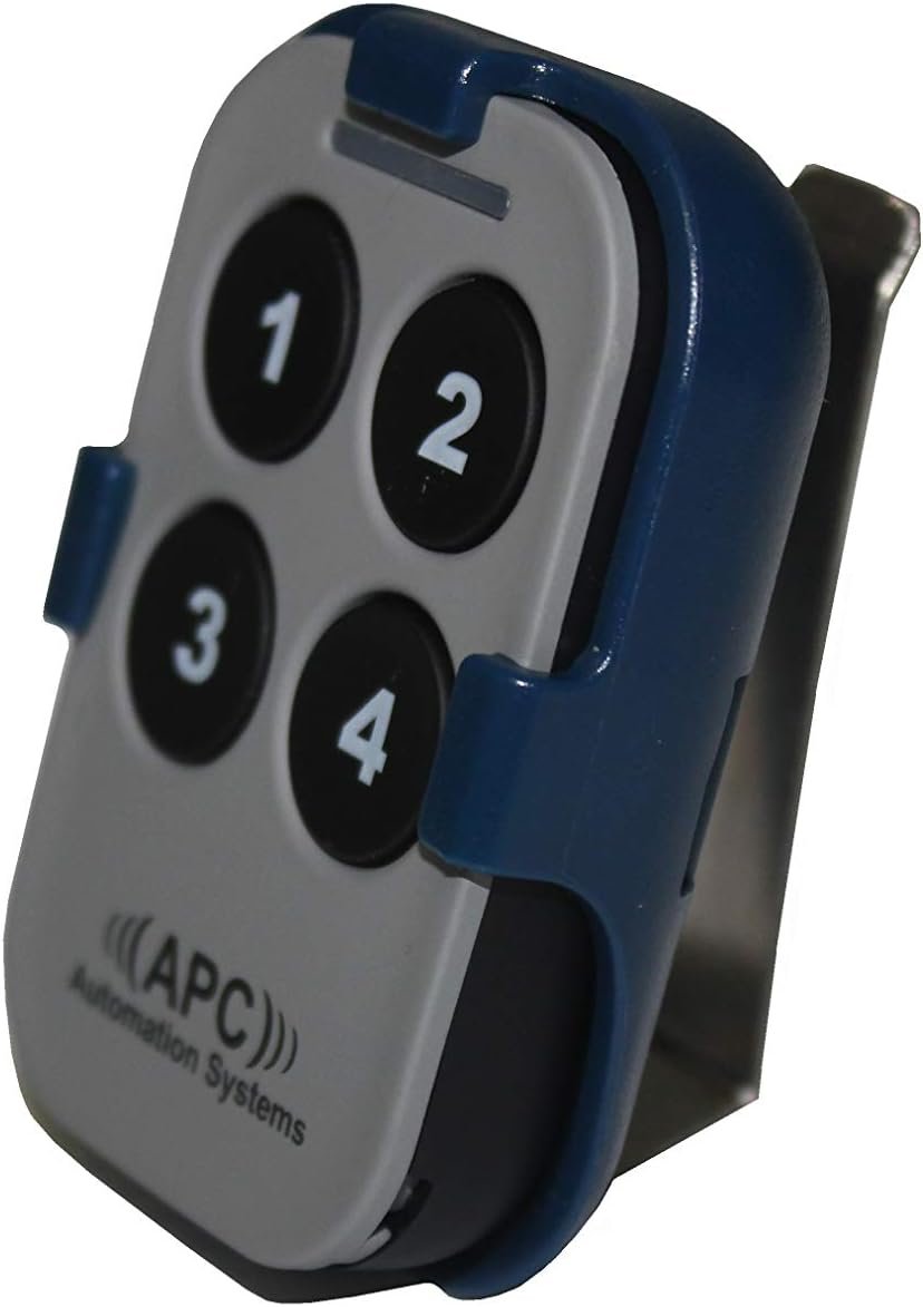 APC Genuine Four Buttons Remote Control with Sun Visor Clip- Colour Grey