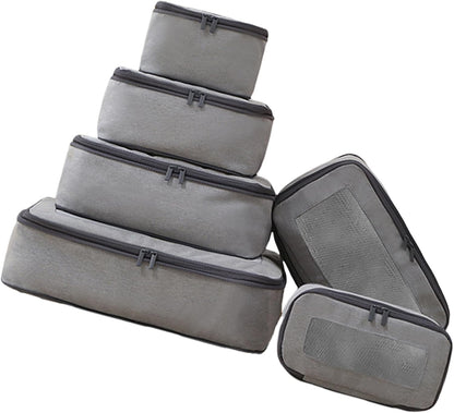 Mumuve 6pcs Travel Packing Cube Set Space Saver Storage Organizer for Efficient Packing Space Saving Storage