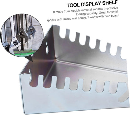 MUCKLILY Steel Pegboard Wrench Organizer Rack Tool Display Shelf for Garage Workshop Design for Easy Access Organization Premium Quality Without Burrs Enhance Workspace Aesthetics