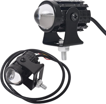 Generico LED Motorcycle Lamp, Bike Headlight, High Power Bright Beam, Waterproof Design, 1 Pair Black, Premium Quality Portable Compact Ideal for Nighttime Riding Commuting Safety