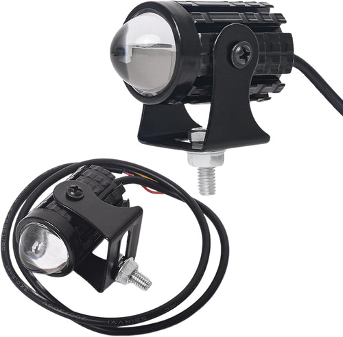 Generico LED Motorcycle Lamp, Bike Headlight, High Power Bright Beam, Waterproof Design, 1 Pair Black, Premium Quality Portable Compact Ideal for Nighttime Riding Commuting Safety
