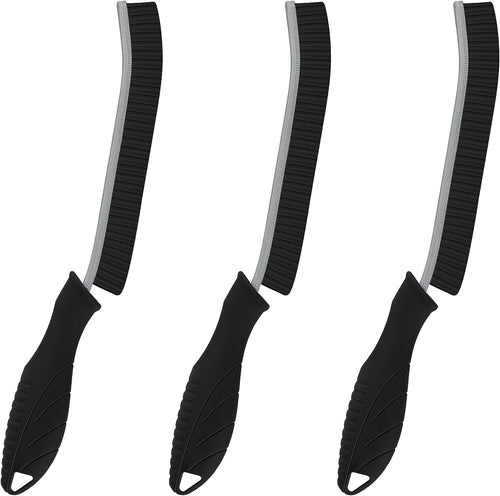 KMOSENIA Cleaning Brush, Hard Bristle Crevice Cleaning Brush, Grout Cleaning Brush, Scrub Brush for Tile Grout Crevice, Gap Cleaning Tools for Bathroom Kitchen Toilet Window Track (3, Black)
