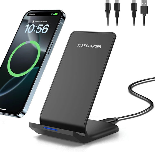 20W Upgraded Fast Wireless Charger,Wireless Charging Stand Compatible iPhone 16/16 Pro/15/14/13/12/11/Pro/XR/XS Max,Phone Charger for Samsung Galaxy S24 S23 S22 S21/Note 20/10/9/LG G8/Pixel