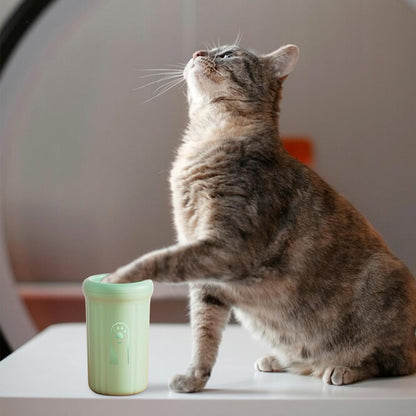 Apujent Dog Paw Washer | Pet Muddy Foot Cleaning Cup - Non-Slip Portable Paw Cleaner for Dogs, Fits Small Medium Large Breeds, Daily Grooming for Post-Walk Cleaning, Travel