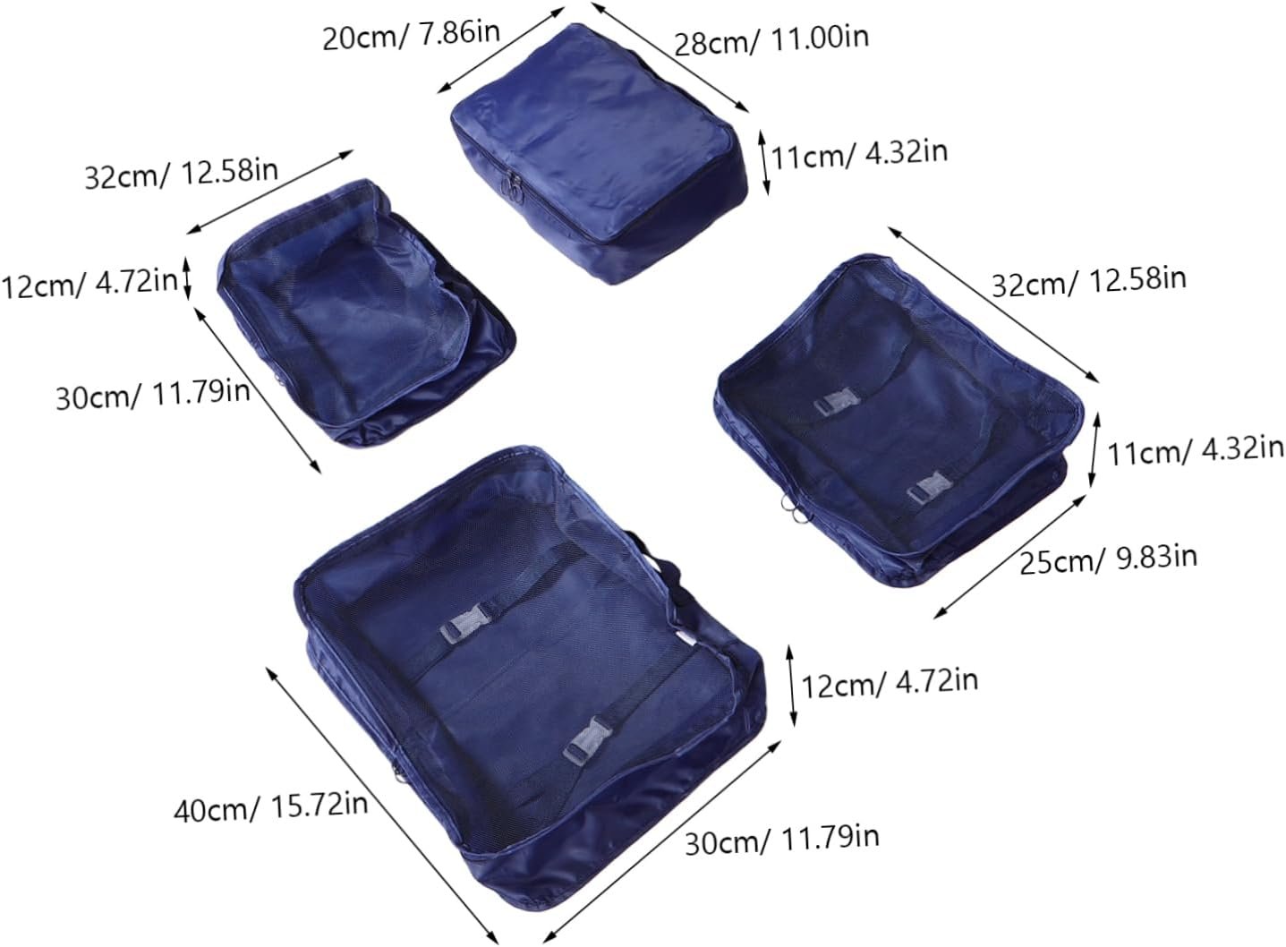 Hemoton 1Set Travel Packing Organizer Clothing Storage Bags for Efficient Luggage Organization