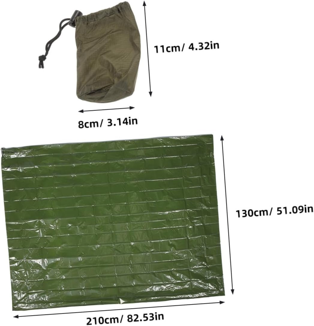 Toddmomy 1 Set Emergency Blanket of Portable Insulation Blankets for Outdoor Aid Supplies Lightweight Foldable Design for Camping Hiking and Emergencies