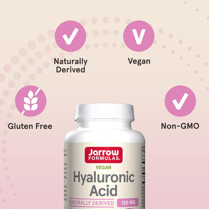 Jarrow Formulas Hyaluronic Acid, Skin Hydration, 120 Veggie Caps