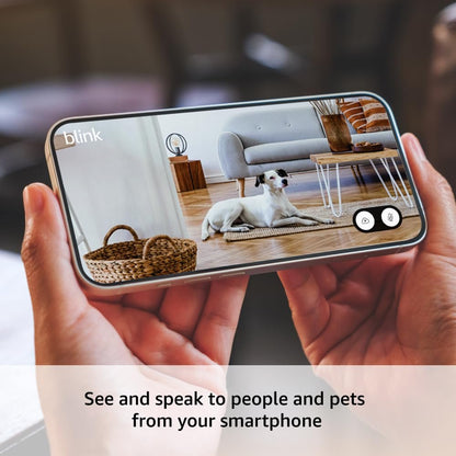 Introducing Blink Mini 2 â€” Plug-in smart home security camera, motion detection, HD night view in colour, built-in spotlight, two-way audio, Works with Alexa â€” 2 Cameras (Black)