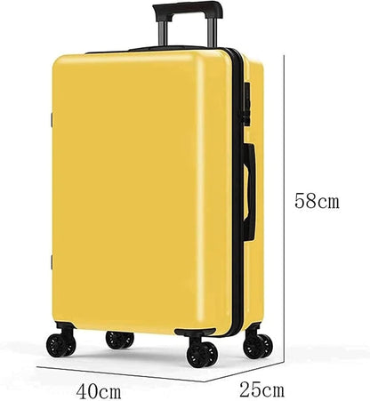 Suitcase Suitcases with Wheels Portable Hard Shell Luggage Security Combination Lock Suitcases Quiet and Smooth Trolley Luggage Durable(Black)
