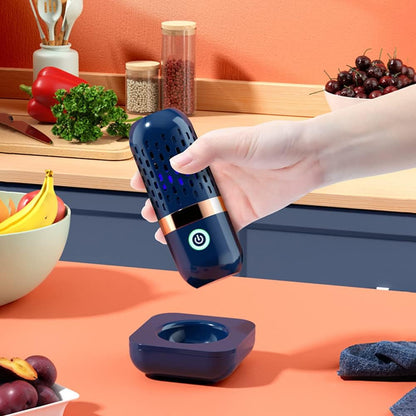 Fruit and Vegetable Cleaner Machine, Portable 4400mAh Fruit and Vegetable Capsule Shape, USB Rechargeable Fruit Cleaner Machine for Cleaning Fruits Vegetables Rice Meat