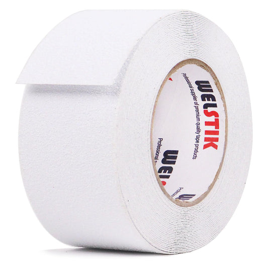 WELSTIK Anti Slip Invisible Tread Tape - Best Friction, Grip, Safety, Abrasive Adhesive for Stairs, Indoor, Outdoor - 5cm x 5m, Clear