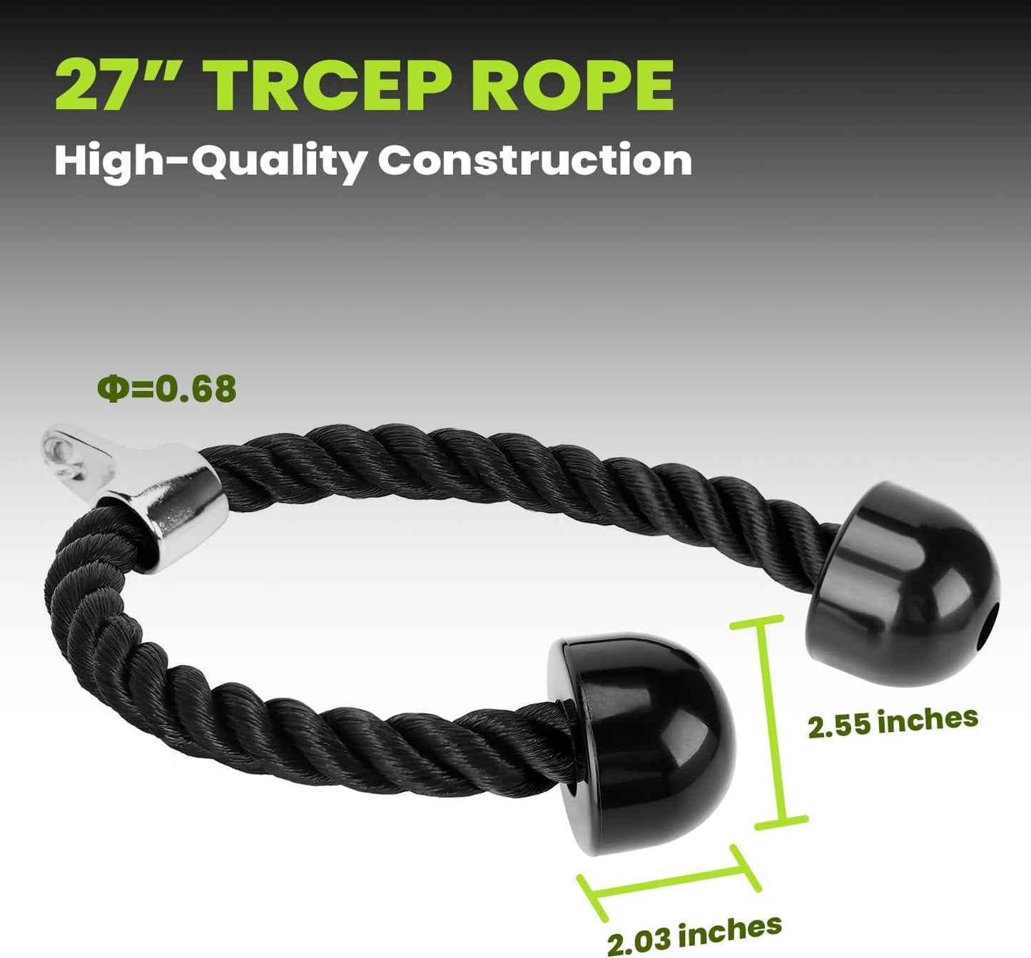 Tricep Press Down Cable Machine Attachment Set, LAT Pulldown Attachment, Cable Machine Accessories for Home Gym