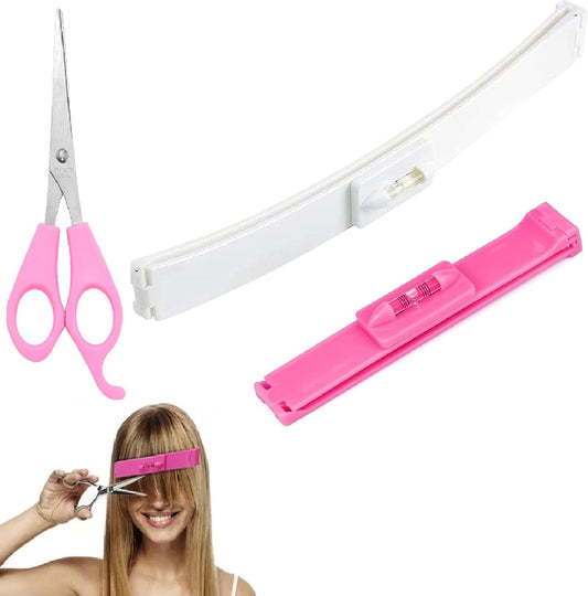 Hair Cutting Tools, Hair Cutting Tool for Bangs, Hair Cutting Clips, Home DIY Hairdresser, with Scissors, for Bangs, Layers and Split Ends, DIY Styling