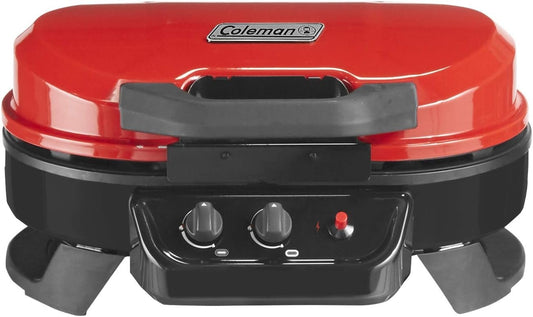 Coleman RoadTrip 225 Portable Tabletop Propane Grill, Gas Grill with 2 Adjustable Burners, Instastart Ignition, and 11,000 BTUs of Power; 225 Sq. In. Cooking Area