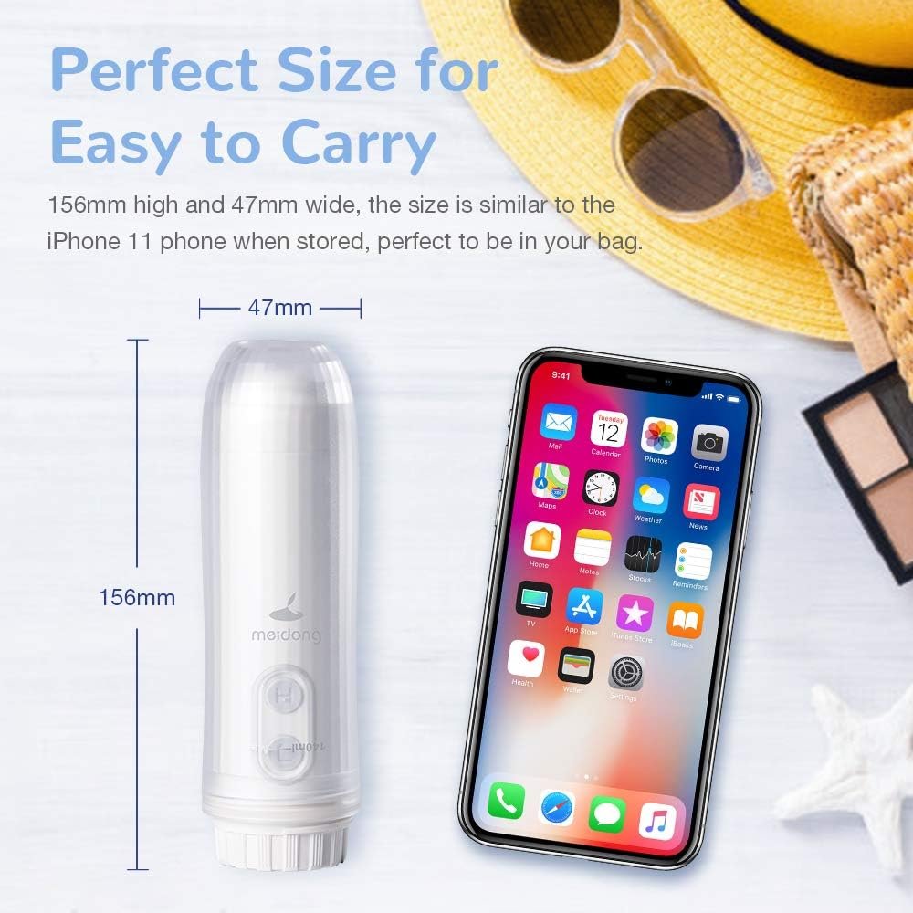 Meidong Portable Travel Electric Bidet Sprayer Handheld Personal Bidet Sprayer Bidet Bottle for Personal Hygiene Cleaning/Baby Care/Outdoor Traveling/Toilet/Disability/Postoperative