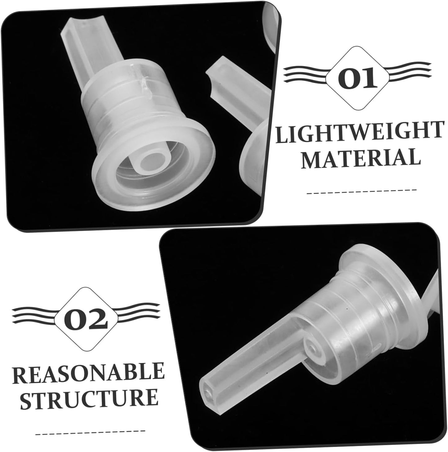 BESTYASH 100pcs Essential Oil Inner Seals Durable Leak Dropper Plug for Bottles for Aromatherapy and DIY