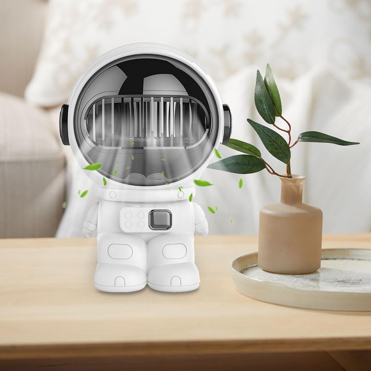 Bladeless Fan for Bedroom,Astronaut Shape Quiet Mini Personal Fan | Personal Cooling Desktop Handheld Electric Tool Bladeless Portable Mini for Dormitory Home Kitchen Student Bedroom