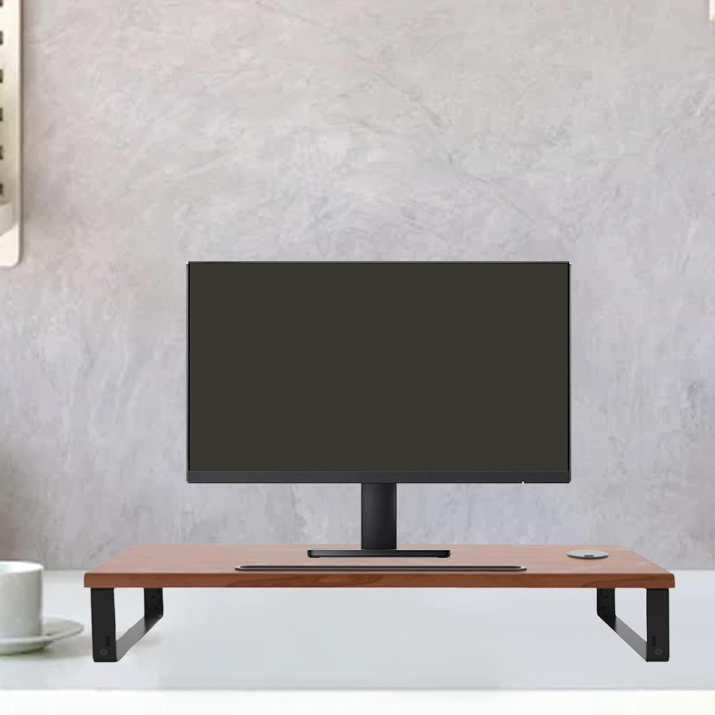 ZGUZMCMK Computer Monitor Stand Laptop Rack Storage Organizer Ergonomic USB Charging Desk Shelf for Computer Screen Notebook Laptop