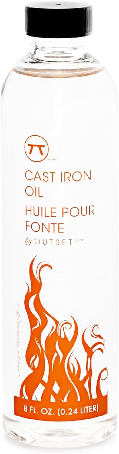 Outset Cast Iron Seasoning and Conditioning, 8 Ounces, For Seasoning and Cleaning Cast Iron