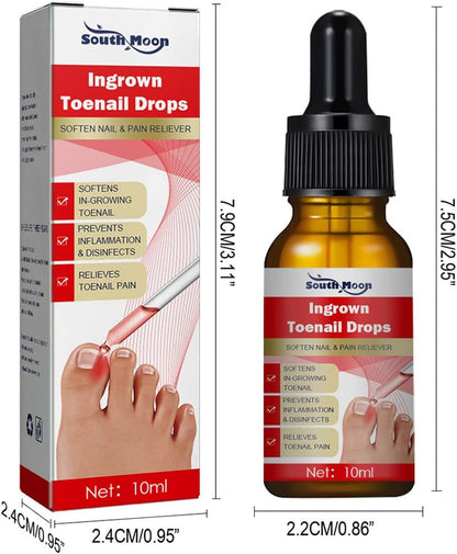 Nailhelper Ingrowth Toenail Correction Oil, Ingrown Toenail Drops, Nail & Cuticle Care, Ingrown Toenail Tool for Nail Repair (2pcs)