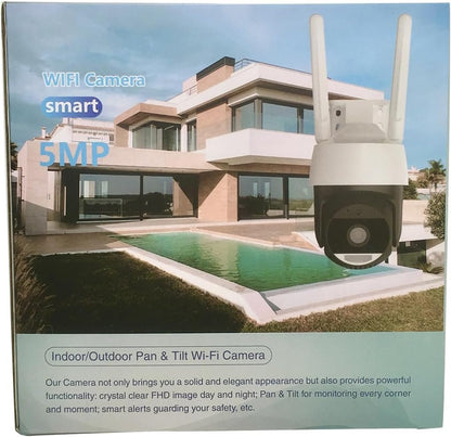 Security Cameras Wireless Outdoor, UCOCARE 3K/5MP Outdoor Security Cameraã€32GB Memory Card Includedã€‘, PTZ Camera with 360Â° Coverage, Smart Motion Tracking, Full Color Night Vision, Two-Way Talk