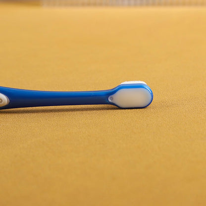 Pet Toothbrush, Soft Bristles Teeth Brushing Kit, 6.1 x 0.59 Inches Convenient Wide Head Oral Care Supply Gentle Cleaner for Dogs and Cats, Daily Use at Home or Travel