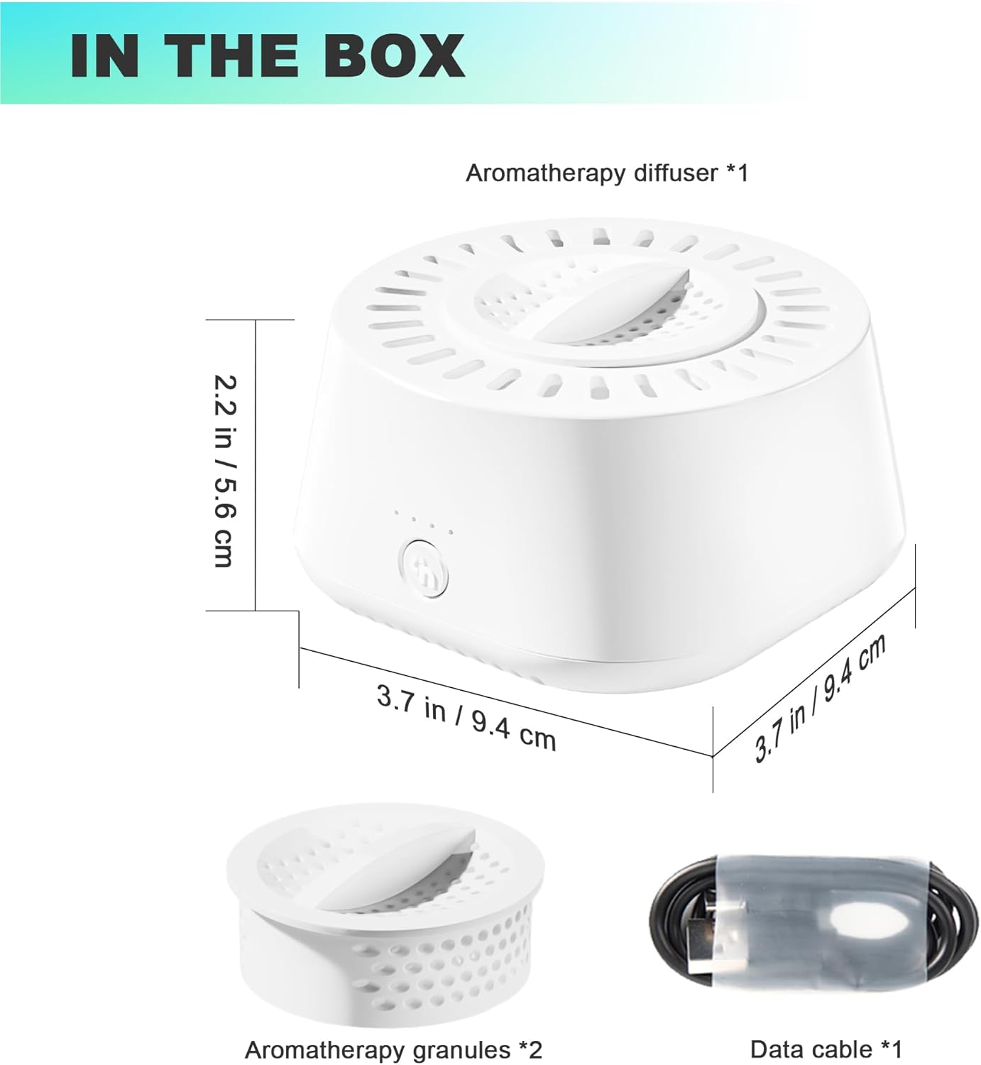 WEGA Aromatherapy Diffuser Rechargeable with Bluetooth APP Control,Timer and Auto-Off Safety,Portable Aromatherapy Air Diffuser for Home Office Bedroom (Lavender Fragranc, White)