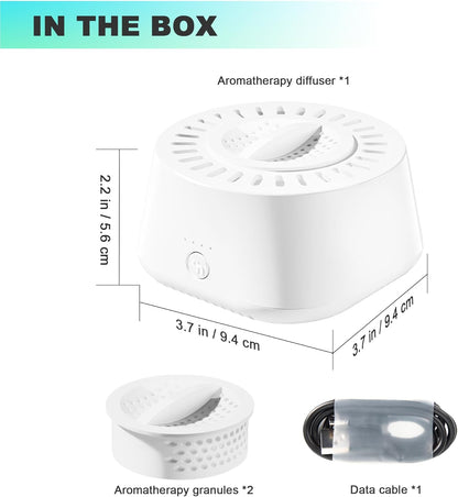 WEGA Aromatherapy Diffuser Rechargeable with Bluetooth APP Control,Timer and Auto-Off Safety,Portable Aromatherapy Air Diffuser for Home Office Bedroom (Lavender Fragranc, White)