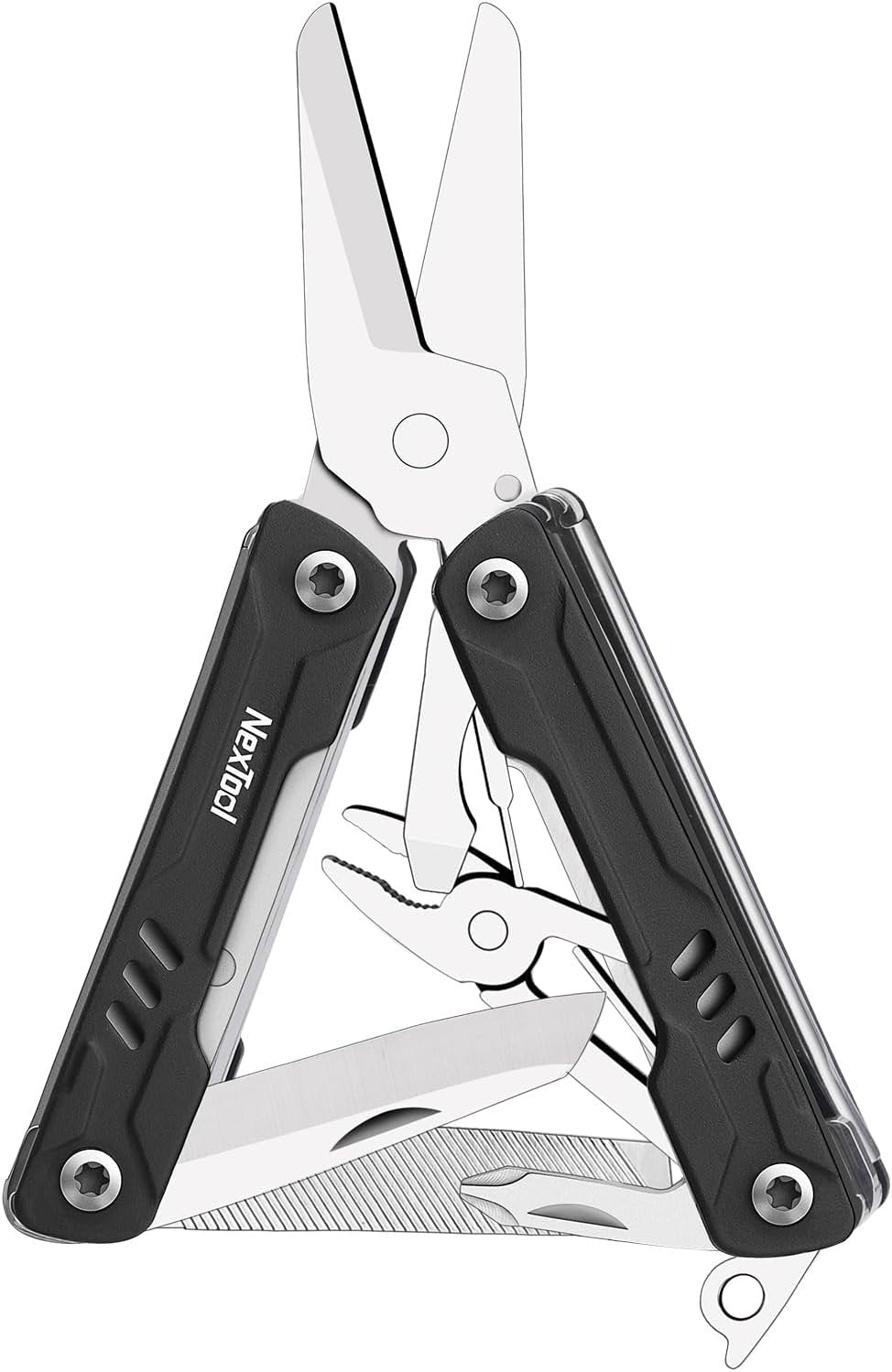 NexTool Keychain Multitool, Sailor Scissors, 10 in 1 With EDC Pocket Knife, Mini Pliers, Bottle Opener and Screwdriver for Fishing, Camping, Gifts for Men on Christmas, Birthday
