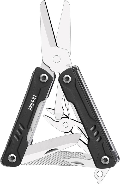 NexTool Keychain Multitool, Sailor Scissors, 10 in 1 With EDC Pocket Knife, Mini Pliers, Bottle Opener and Screwdriver for Fishing, Camping, Gifts for Men on Christmas, Birthday