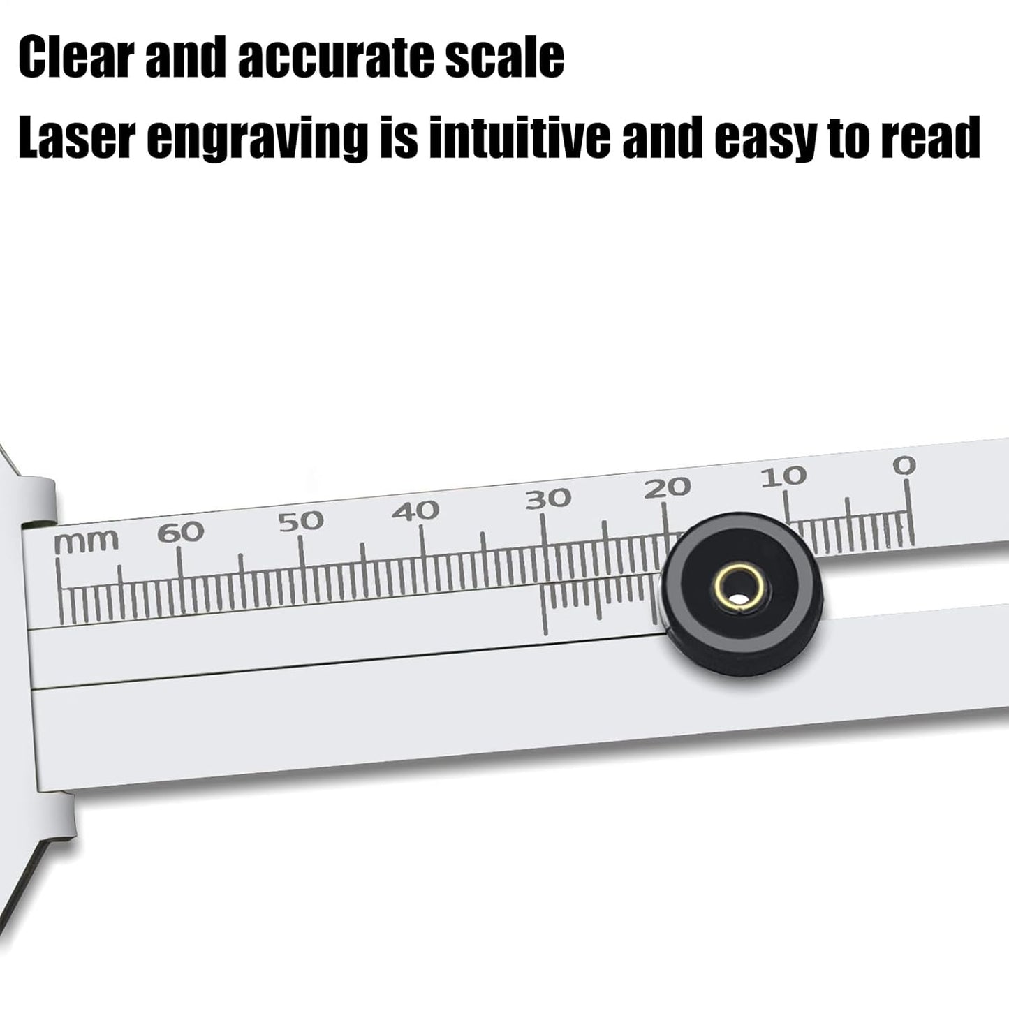 Tyre Tread Gauge, Heavy Duty Tire Depth Checker 3,94 x 1,89 pollici, non Slip Wear Monitoring Tool for Truck and Car Maintenance, Reusable Gauge for Safety Checks, Garage, Roadside