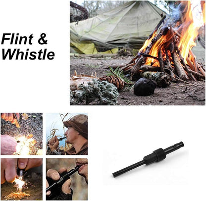 iunio Survival Shovel Multitool with Axe, Camping Shovel Hatchet, Tactical Shovel, Folding with Carrying Bag for Camping, Hiking, Backpacking, Entrenching, Car Emergency