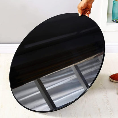 Round Glass Dining Table Top Cover 24 30 36 39inch Glass Replacement for Patio Table with Lazy Susan Turntable Polish Arc Edge
