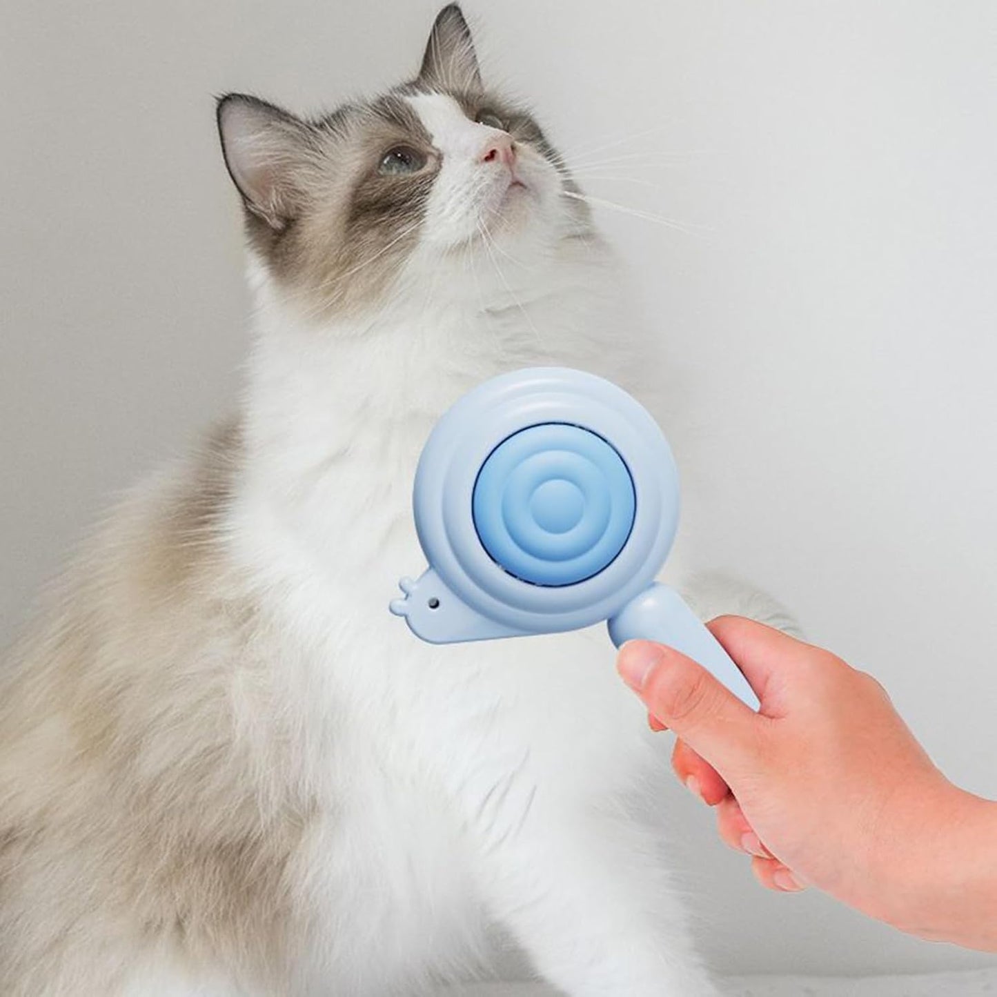 Pet Grooming Brush, Sturdy Cat Hair Remover Comb, 7.09x3.94 Inches Lightweight Pet Massaging Tool, Effective Comfortable Grip Groom Supplies, Ideal for Kitten and Puppy Care
