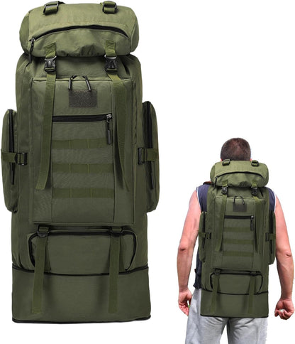 Iouyjiu Waterproof Travel Backpack | Large Capacity Outdoor Rucksack | Multi-Functional Backpacking Bag for Trekking, Hiking, Cycling, Climbing & Camping | Durable Travel Gear for Adventurers