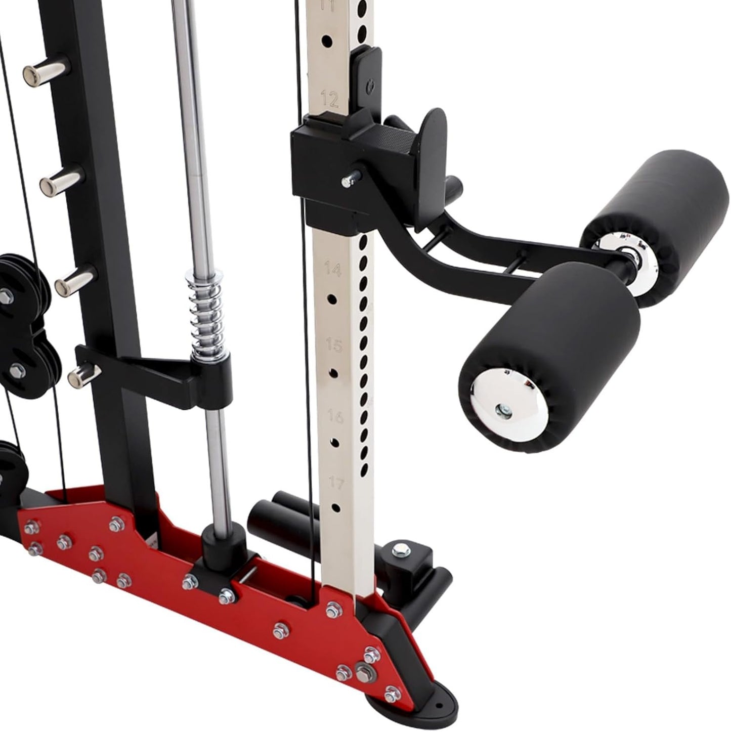 Altas Strength Home Gym Smith Machine with Pulley System Gym Squat Rack Pull Up Bar Upper Body Strength Training Leg Developer Light Commercial Fitness Equipment Included Accessories 3058G