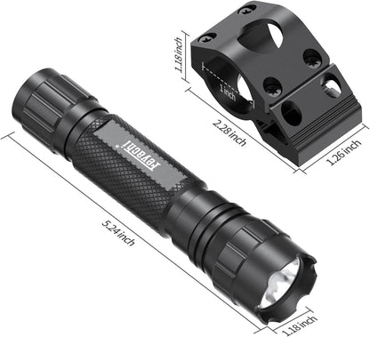Feyachi FL17 Weapon Light 1200 Lumens Tactical Flashlight with mLok Rail Mount, Pressure Switch