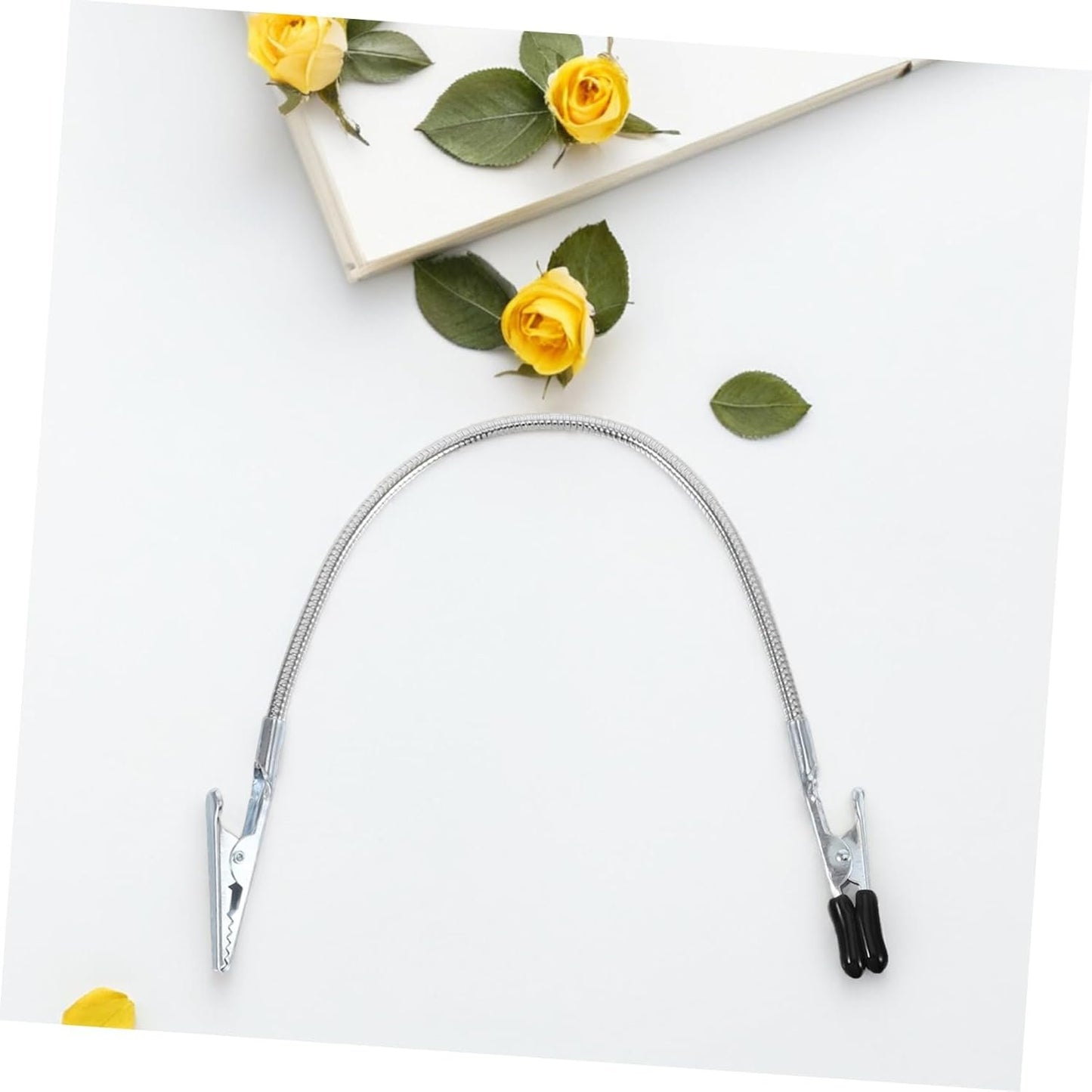 Zerodeko 3pcs Soldering Wire Clamp Holder Flexible Rubberized Alligator Clips for Electronics Repair Dual End Design for Workspace Organization and Efficiency