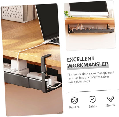 CIYODO Under Desk Cable Management Tray Durable Wire Organizer for Tidy Workspace Wear Resistant Cable Holder for Office and Home Stylish Design for Concealing Cords