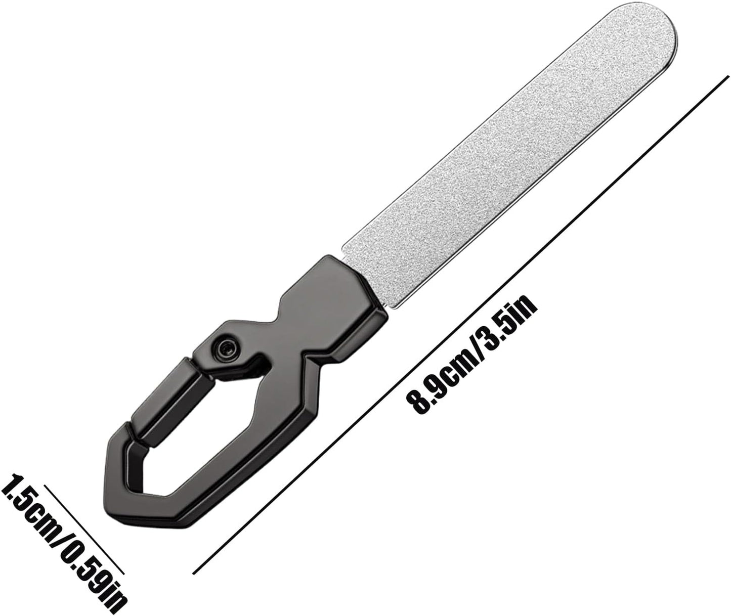 Metal Nail File, Efficient Double Sided Toenail File, Portable Stainless Steel Fingernail Grinding Tool, Hygiene Care Accessory for Women, Men, and Personal Grooming