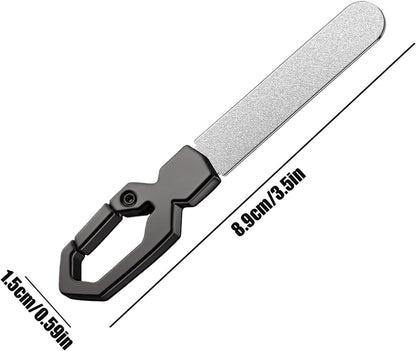 Metal Nail File, Efficient Double Sided Toenail File, Portable Stainless Steel Fingernail Grinding Tool, Hygiene Care Accessory for Women, Men, and Personal Grooming