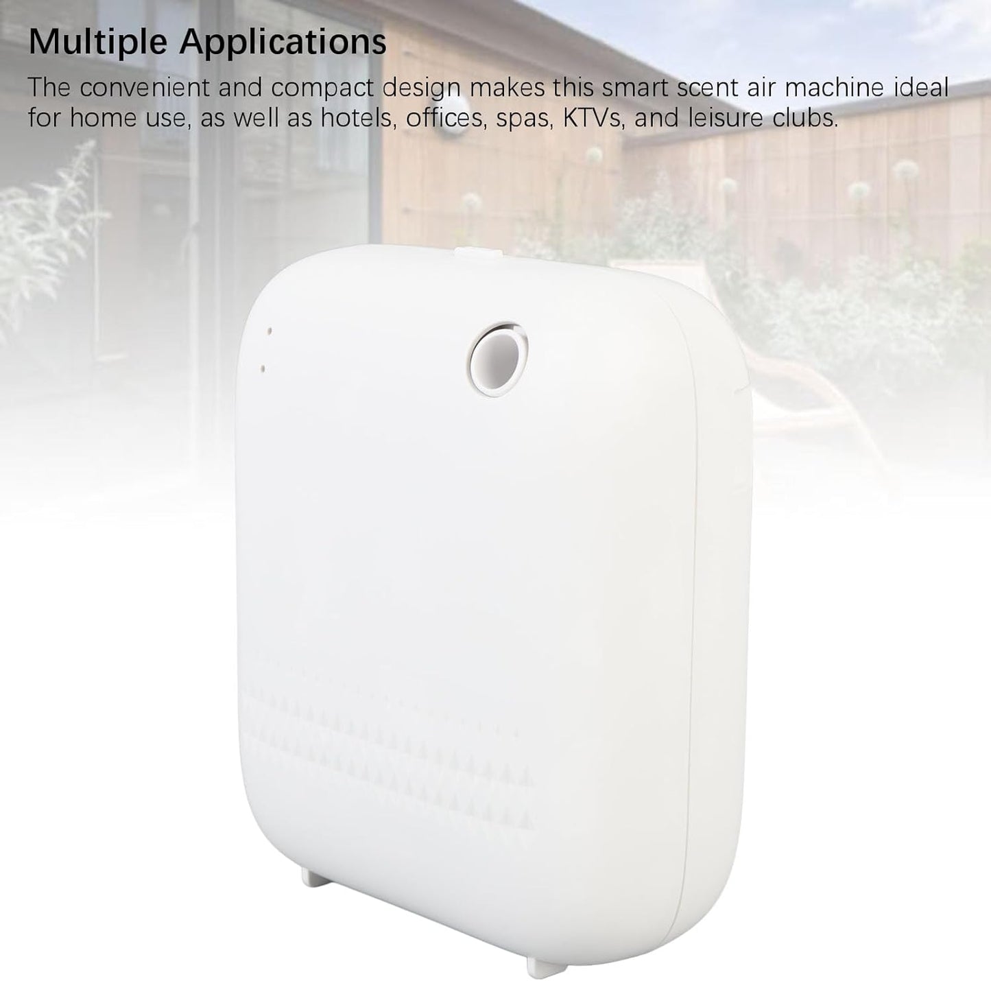 Smart Scent Air Machine, 120sqm Coverage Bluetooth App Control Waterless Essential Oil Diffuser USB Battery Powered Cold Air Diffusers with 150ml Oil Bottle for Home Hotel Spa
