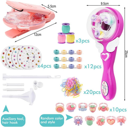 Philoctes Bedazzler 60 Gemstones Hair Stamps Kit, Glam Bling Styling Styling Tool, Gemstones Styler for Hair for Girls and Kids Sparkle