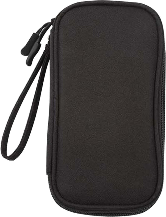 Travel Electronic Organizer Pouch Bag, Electronics Organiser,3 Compartments Portable Electronic Phone Accessories Storage Multifunctional Case for Cable, Cord, Charger, Hard Drive, Earphone(Black)