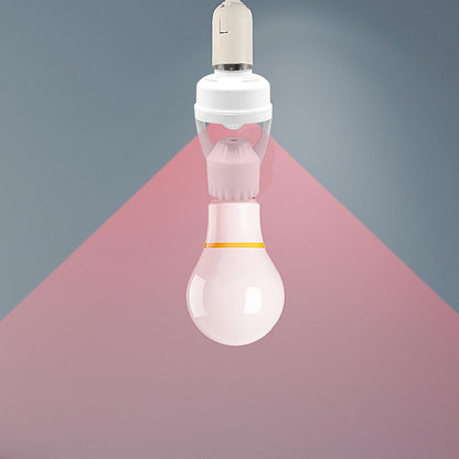 E27 Motion Activated Light Socket Adapter - Smart Bulb Holder With Auto On/Off Feature For Porch, Basement, And Storage Room - Motion Sensor Lamp Socket For Efficient Lighting Control - Ideal For