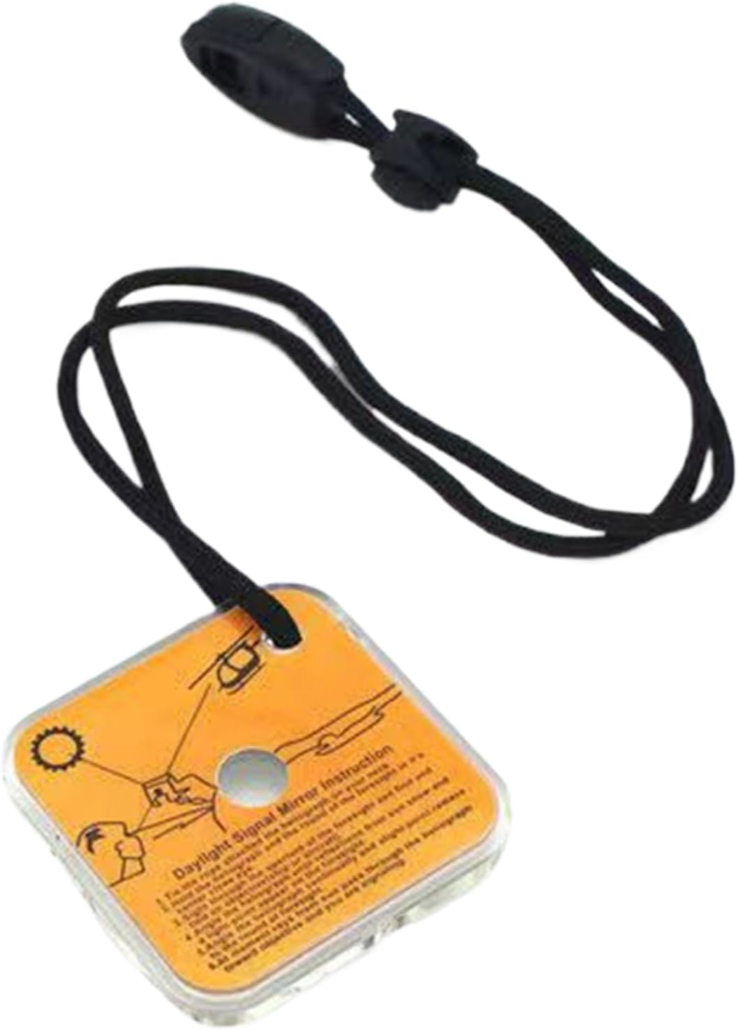 Ghjkldha Lightweight Mirror, Signal Mirror, Survival Reflective Tool, Small Outdoor Signaling Device for Camping, Hiking, Car Safety, and Adventure Travel