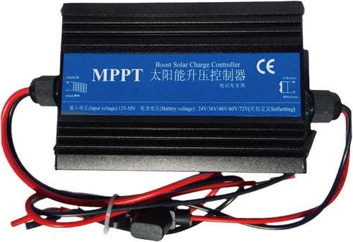 RESFNSE MPPT Boost Solar Charge Controller Charger 300W Car Battery Charging Voltage Regulator Charger Regulator 24/36/48/60/72V Easy Install Easy to Use